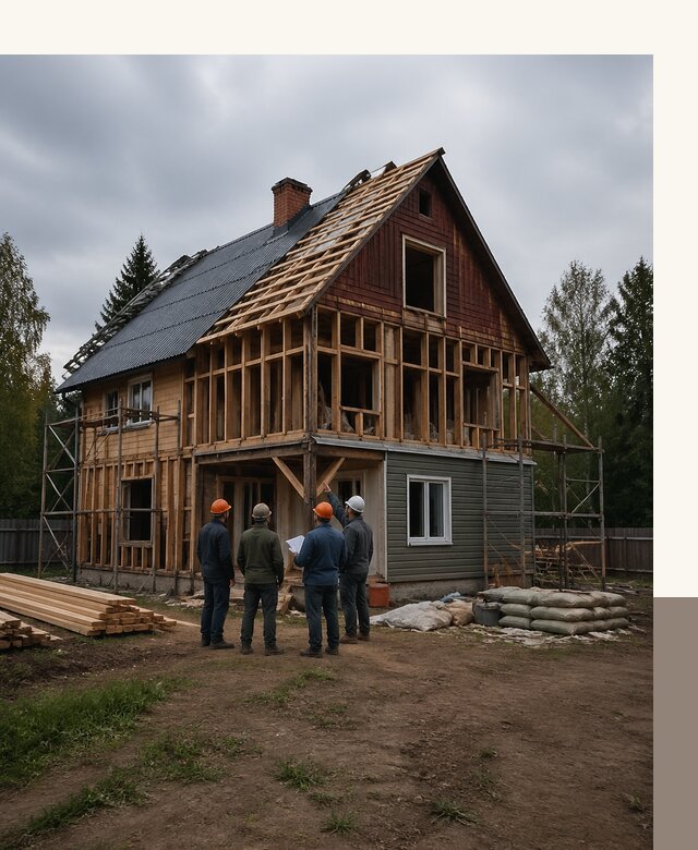 Реконструкция дачного дома в Керчи под ключ с проектом