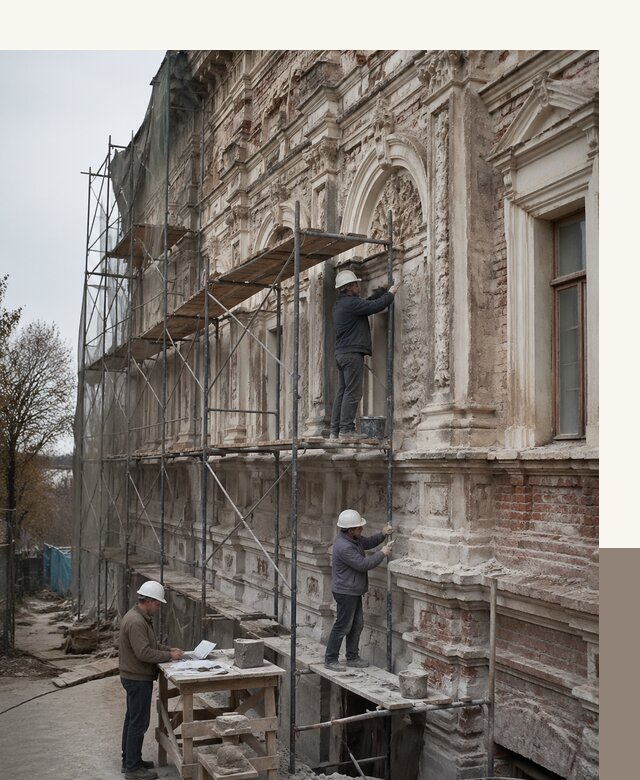 Реставрация объектов культурного наследия под ключ в Керчи