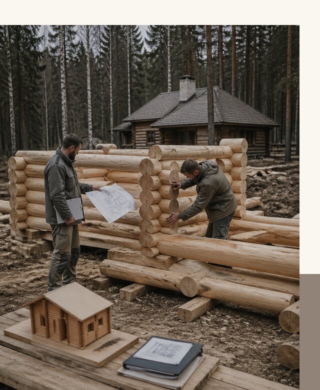 Проектирование и строительство домов из бревна в Керчи